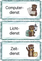 Vorschau - Poster - Dienste Otterklasse | Klassendienste & Ämter | Klassentier Otter | Grundschule | Klassenorganisation - Seite 3