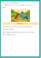 Aperçu - Feuilles d'exercices - Conte "La Fourmi et le Pigeon" - 4 pages pour apprendre à lire en maternelle - Page 2