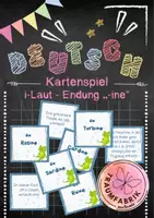 Vorschau - Stationenlernen - Langer i-Laut - Wörter auf "-ine" - Deckblatt