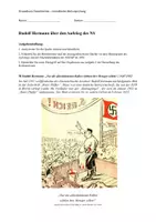 Vorschau - Klassenarbeiten - Mündliche Abiturprüfung - Karikatur: Aufstieg NSDAP inkl. EWH - Deckblatt