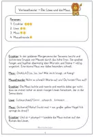 Vorschau - Arbeitsblätter - Vorlesetheater Fabel: Der Löwe und die Maus - Seite 1