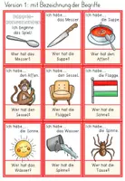 Vorschau - Spiele - Lesespiel - Doppelkonsonanten / Doppelte Mitlaute - Ich habe ... Wer hat ..? in zwei Versionen - Seite 1