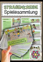 Vorschau - Arbeitsblätter - Straßenkreide (Spielesammlung, Feriengruß + Kreide selbst herstellen) - Materialsammlung - Seite 1