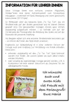Vorschau - Mal- und Bastelvorlagen - Feriengruß / Feriengeschenk - Kreidespiel + Kreide selbst machen - Seite 2