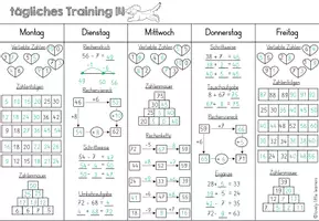 Vorschau - Arbeitsblätter - tägliches Training 14 - Wiederholung ZR 100 - Seite 3