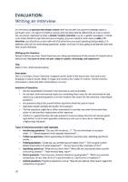 Vorschau - Arbeitsblätter - Writing an "Interview" (Evaluation) - Deckblatt