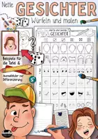Vorschau - Mal- und Bastelvorlagen - Gesichter - WÜRFELN & MALEN + Ausmalbilder / Würfle - Deckblatt