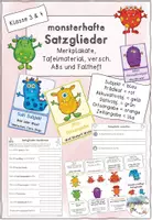 Vorschau - Arbeitsblätter - Satzglieder Materialpaket (Material Satzglieder + Lesespiele) - Seite 1