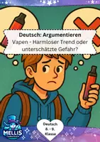 Vorschau - Arbeitsblätter - Argumentieren Klasse 8/9: Vapes - Deckblatt