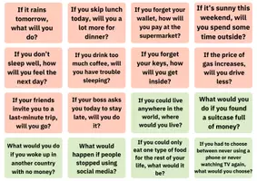 Vista previa - Tarjetas / Manipulativos - Conditionals Speaking Cards/ Tarjetas de conversación - página 1