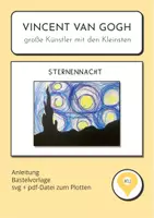 Vorschau - Mal- und Bastelvorlagen - Vincent van Gogh Kunstprojekt Grundschule – Sternennacht malen Schritt für Schritt - Deckblatt
