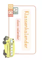Vorschau - Präsentationen/Tafelbilder - Klassenkalender Tafelkalender Englisch Deutsch - Seite 2