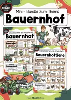 Vorschau - Stationenlernen - Bauernhof & Bauernhoftiere - Wissenskarteien & Arbeitshefte - Deckblatt