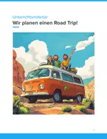 Vorschau - Arbeitsblätter - Wir planen einen Roadtrip – Fächerübergreifendes Projekt für Klassen 6–9 - Deckblatt