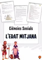 Vista previa - Unidades / Secuencias / Situaciones de Aprendizaje - L’edat mitjana – Recurs complet amb teoria, activitats i comprensió lectora - Portada