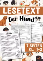 Vorschau - Arbeitsblätter - Lesetext - Der Hund (Klasse 1-2) - Deckblatt