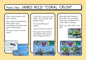 Vorschau - Unterrichtsreihen - Paint like James Rizzi – Coral Crush (English Version) - Seite 1