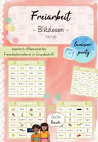 Vorschau - Spiele - Freiarbeit: Blitzlesen - Ch / ch (Kl. 1) - Deckblatt