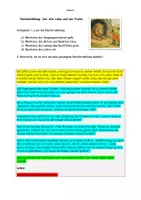 Vorschau - Arbeitsblätter - Nacherzählung einer Fabel: Der alte Löwe und der Fuchs (inkl. Aufgaben und Lösung) - Seite 1