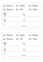 Vorschau - Arbeitsblätter - Lesen und Schreiben zu Bildern - Seite 1
