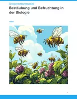 Vorschau - Arbeitsblätter - Bestäubung und Befruchtung – Fortpflanzung bei Blütenpflanzen anschaulich erklärt (Biologieunterricht Klassen 5–8) - Deckblatt
