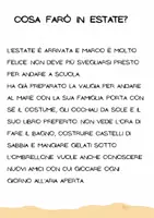 anteprima - Materiale di supporto/inclusione - Le vacanze sono arrivate! Lettura breve con frasi da completare - Pagina 1