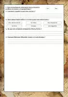 Aperçu - Feuilles d'exercices - Fiche de lecture - Harry Potter à l'école des sorciers - Page 2