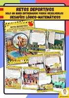 Vista previa - Hojas de trabajo - Retos deportivos: Desafíos lógico-matemáticos - página 1