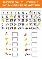 Vorschau - Arbeitsblätter - Mathe-Arbeitsblätter, Mathe-Übungen Kinder, Zahlenraum bis 50. - Seite 3