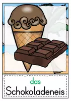 Vorschau - Bildkarten - Bildkarten - Eissorten (DaF/DaZ) - Seite 1