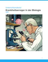 Vorschau - Unterrichtsreihen - Krankheitserreger – Bakterien, Viren & Pilze im Biologieunterricht (Klassen 7–10) - Deckblatt