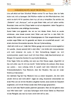 Vorschau - Arbeitsblätter - Kurzgeschichte - Nicht mehr still / Aufgaben mit Lösungen - Deckblatt