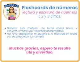 Vista previa - Tarjetas / Manipulativos - 1, 2 y 3 cifras - lectura y escritura de números - página 3
