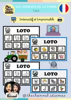 Vorschau - Spiele - LES ANIMAUX DE LA FERME – Loto (imprimable et interactif) - Deckblatt