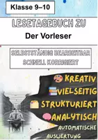 Vorschau - Unterrichtsreihen - 📘✍️ Lesetagebuch zu „Der Vorleser“ von Bernhard Schlink – voll anpassbar & mit automatischem Erwartungshorizont 🧠 - Deckblatt