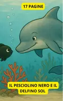 anteprima - Materiale di supporto/inclusione - Il PESCIOLINO Neri e il delfino Sol - Pagina di copertina