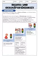 Vorschau - Arbeitsblätter - Rechts- und Geschäftsfähigkeit - Seite 2
