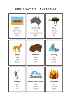 Aperçu - Jeux - AUSTRALIA: Don't say it! / English Game / Culture, Geography & Sights / Speaking Activity - Page 2