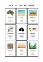 Aperçu - Jeux - AUSTRALIA: Don't say it! / English Game / Culture, Geography & Sights / Speaking Activity - Page 3
