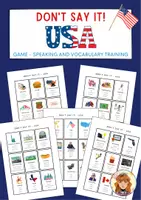 Aperçu - Jeux - Don't say it: USA / English Game / EFL ESL - Page de couverture