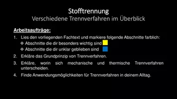Vorschau - Arbeitsblätter - Arbeitsblatt: Einführung Stofftrennung (bearbeitbar) - Seite 3