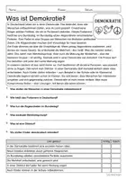 Vorschau - Arbeitsblätter - Lesen & Verstehen - Politik in Deutschland (Klasse 3-5) - Seite 1