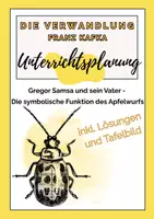 Vorschau - Stundenentwürfe - Die Verwandlung | Unterrichtsplanung zur Vater-Sohn-Beziehung | Die symbolische Funktion des Apfelwurfs - Deckblatt
