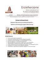 Vorschau - Stundenentwürfe - Subjektive Wahrnehmung und Beobachtungsfehler – Reflexion und Schulung der eigenen Wahrnehmung, Lernfeld 4: Bildungs- und Entwicklungsprozesse anregen und unterstützen - Deckblatt