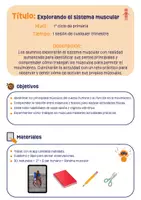 Vista previa - Unidades / Secuencias / Situaciones de Aprendizaje - Trabaja el sistema muscular de una forma única - Portada