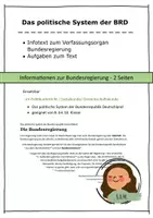Vorschau - Arbeitsblätter - Verfassungsorgan - Die Bundesregierung - Deckblatt