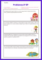 Vista previa - Hojas de trabajo - Problemas 2º Primaria (1) - página 3