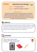 Vista previa - Unidades / Secuencias / Situaciones de Aprendizaje - ¿Cómo es el ciclo del agua? vamos a verlo - Portada