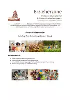 Vorschau - Stundenentwürfe - Vertiefung Freie Beobachtung (Beispiel + Übung), Lernfeld 4: Bildungs- und Entwicklungsprozesse anregen und unterstützen - Deckblatt