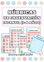 Vista previa - Evaluación - RÚBRICAS DE OBSERVACIÓN (EDUCACIÓN INFANTIL 3-6 AÑOS) - Portada